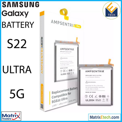 Samsung Galaxy S22 Ultra 5G Replacement Battery (Pro) EB - BS908ABY - Matrix Traders