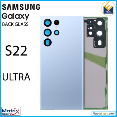 Samsung Galaxy S22 Ultra Back Cover Glass With Camera (Service Pack) - Matrix Traders