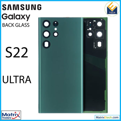 Samsung Galaxy S22 Ultra Back Cover Glass With Camera (Service Pack) - Matrix Traders