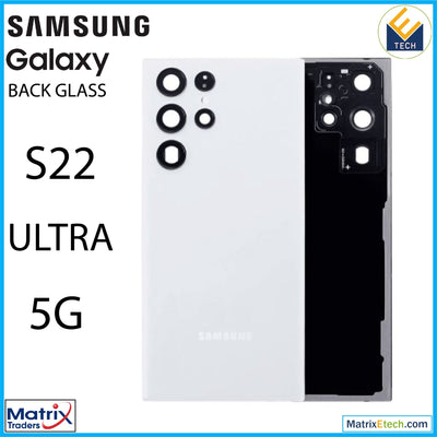 Samsung Galaxy S22 Ultra Back Cover Glass With Camera (Service Pack) - Matrix Traders