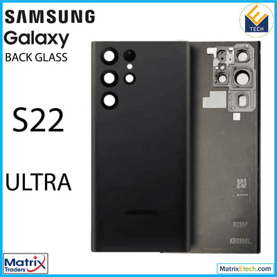 Samsung Galaxy S22 Ultra Back Cover Glass With Camera (Service Pack) - Matrix Traders