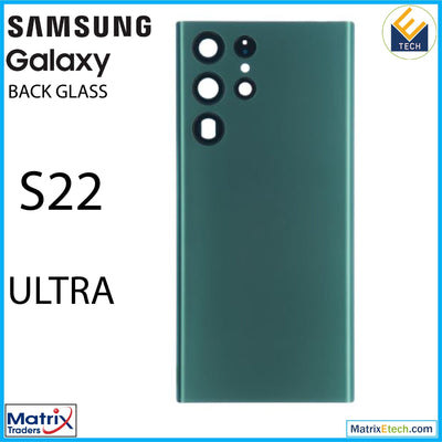 Samsung Galaxy S22 Ultra Back Cover Glass With Camera (Service Pack) - Matrix Traders