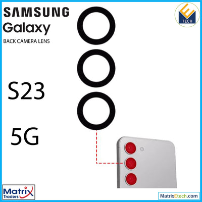 Samsung Galaxy S23 5G Back Camera Lens With Adhesive (10 Pack) - Matrix Traders