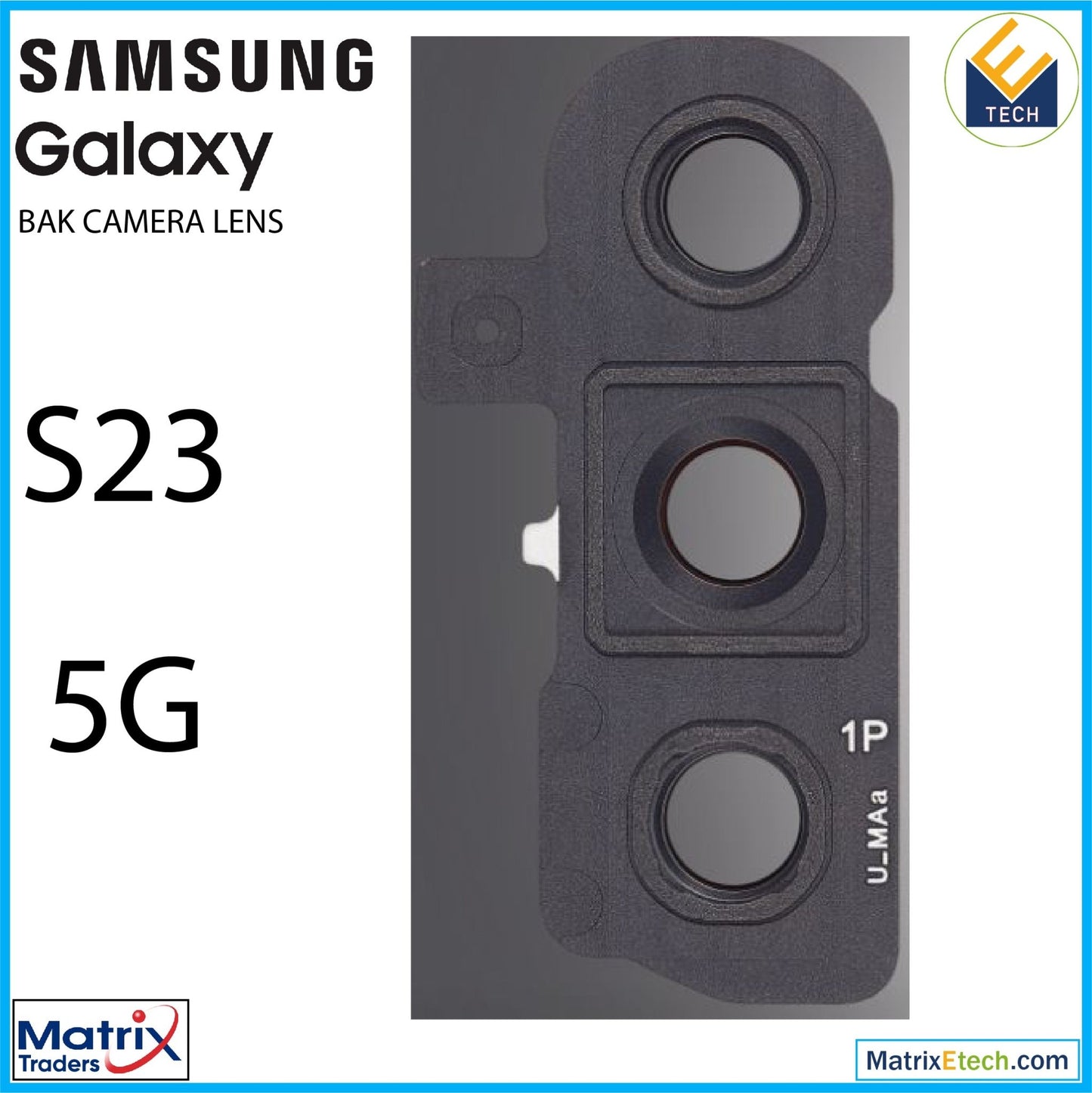 Samsung Galaxy S23 5G Back Camera Lens With Cover Bezel Ring - Matrix Traders