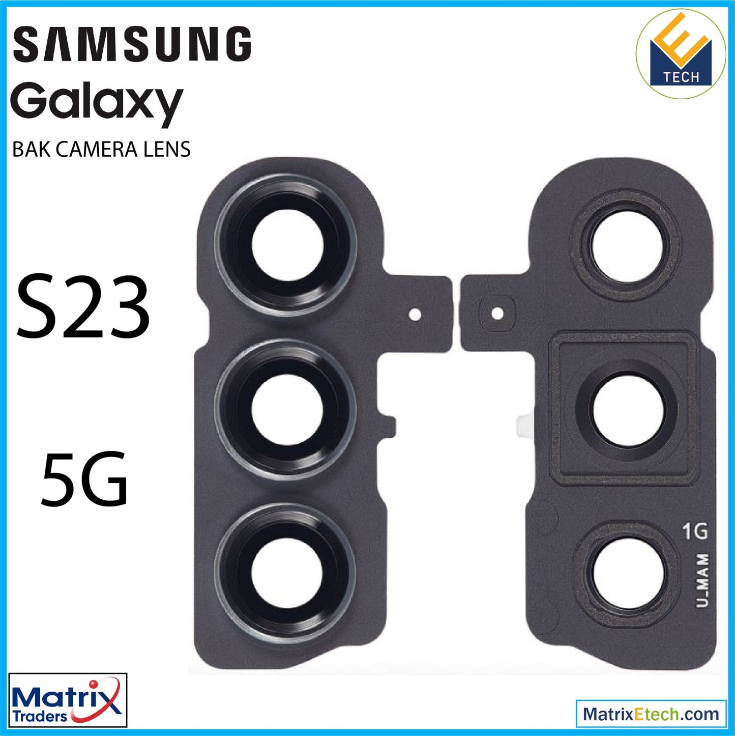 Samsung Galaxy S23 5G Back Camera Lens With Cover Bezel Ring - Matrix Traders