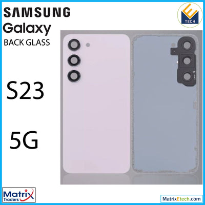 Samsung Galaxy S23 5G Back Cover Glass With Camera Lens (Aftermarket Plus) - Matrix Traders