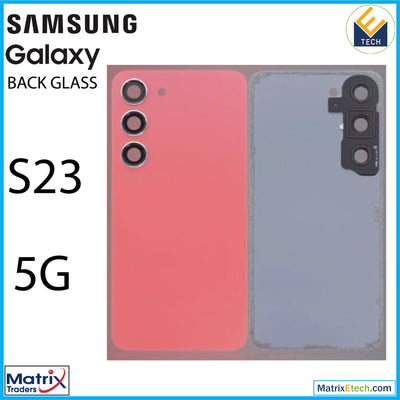 Samsung Galaxy S23 5G Back Cover Glass With Camera Lens (Aftermarket Plus) - Matrix Traders