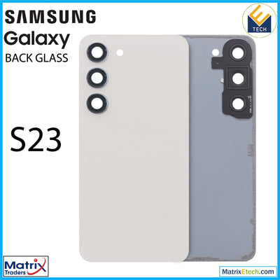 Samsung Galaxy S23 5G Back Cover Glass With Camera Lens (Service Pack) - Matrix Traders