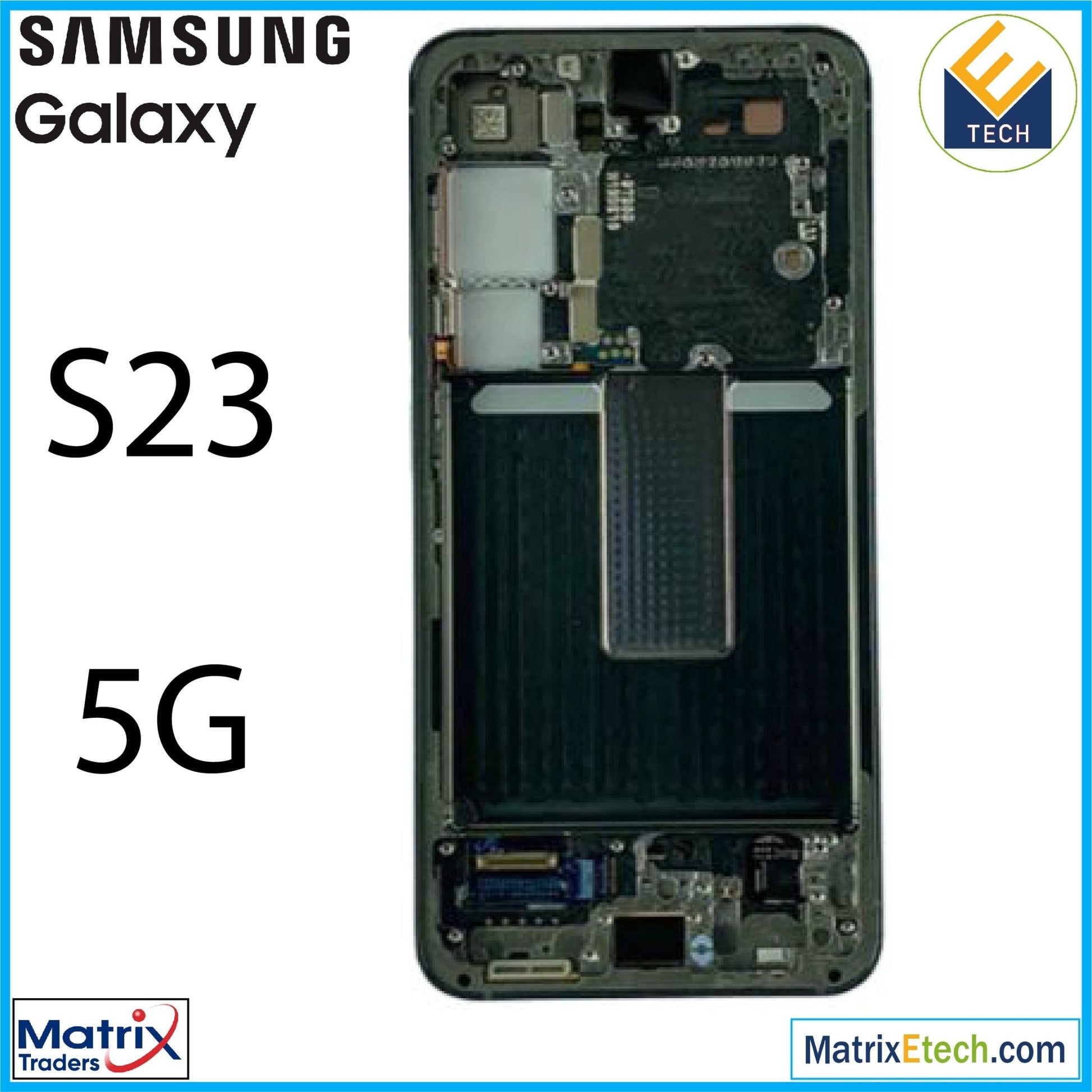 Samsung Galaxy S23 5G OLED Assembly With Frame (Pull: Grade B/C) - Matrix Traders