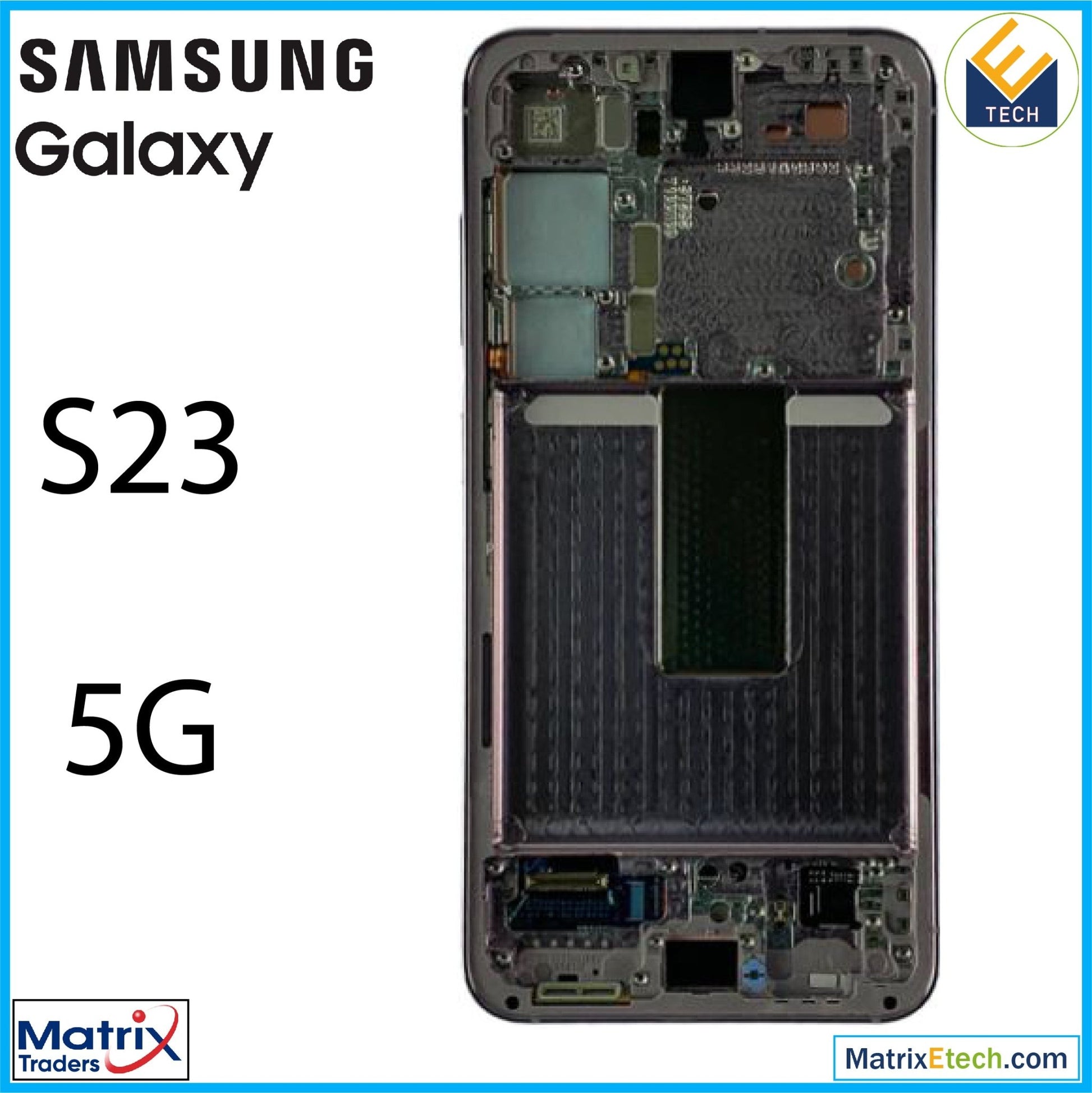 Samsung Galaxy S23 5G OLED Assembly With Frame (Service Pack) - Matrix Traders