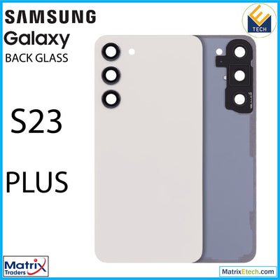 Samsung Galaxy S23 Plus Back Cover Glass With Camera Lens (Service Pack) - Matrix Traders