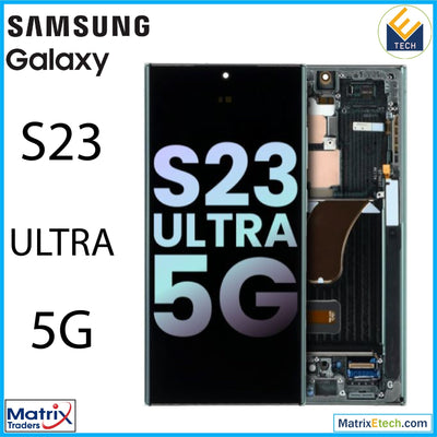 Samsung Galaxy S23 Ultra 5G OLED Assembly With Frame (Service Pack) - Matrix Traders