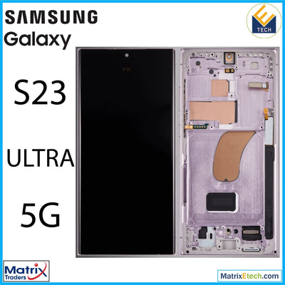 Samsung Galaxy S23 Ultra 5G OLED Assembly With Frame (Service Pack) - Matrix Traders