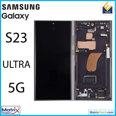 Samsung Galaxy S23 Ultra 5G OLED Assembly With Frame (Service Pack) - Matrix Traders