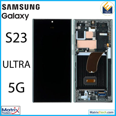 Samsung Galaxy S23 Ultra 5G OLED Assembly With Frame (Service Pack) - Matrix Traders