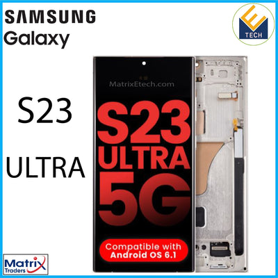 Samsung Galaxy S23 Ultra OLED Assembly With Frame (US & International) - Matrix Traders