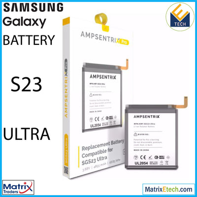 Samsung Galaxy S23 Ultra Replacement Battery (Pro) (EB - BS918ABY) - Matrix Traders