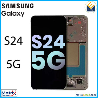 Samsung Galaxy S24 5G OLED Assembly With Frame (Service Pack - Matrix Traders