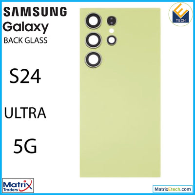 Samsung Galaxy S24 Ultra 5G Back Cover Glass With Camera Lens (Aftermarket Plus) - Matrix Traders