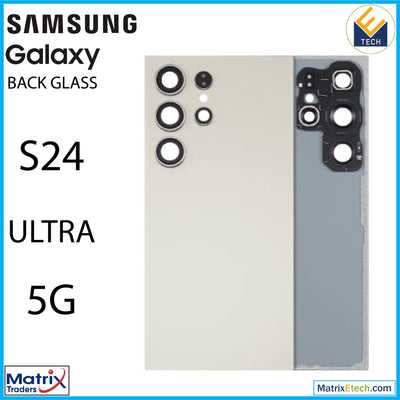 Samsung Galaxy S24 Ultra 5G Back Cover Glass With Camera Lens (Aftermarket Plus) - Matrix Traders