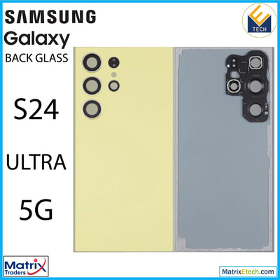 Samsung Galaxy S24 Ultra 5G Back Cover Glass With Camera Lens (Aftermarket Plus) - Matrix Traders