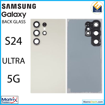 Samsung Galaxy S24 Ultra 5G Back Cover Glass With Camera Lens (Aftermarket Plus) - Matrix Traders