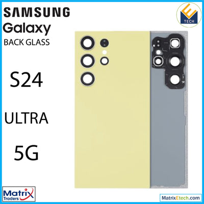 Samsung Galaxy S24 Ultra 5G Back Cover Glass With Camera Lens (Aftermarket Plus) - Matrix Traders