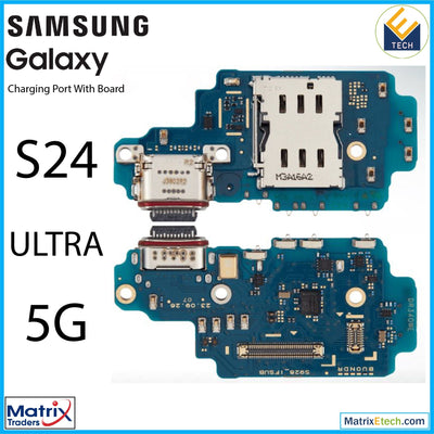 Samsung Galaxy S24 Ultra 5G Charging Port Board With Sim Card Reader (US Version) - Matrix Traders