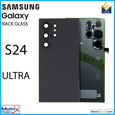 Samsung Galaxy S24 Ultra Back Cover Glass With Camera Lens (Service Pack) - Matrix Traders