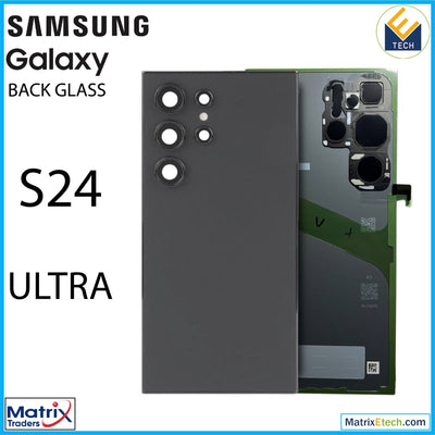 Samsung Galaxy S24 Ultra Back Cover Glass With Camera Lens (Service Pack) - Matrix Traders