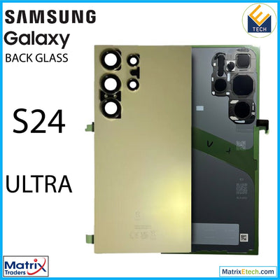 Samsung Galaxy S24 Ultra Back Cover Glass With Camera Lens (Service Pack) - Matrix Traders