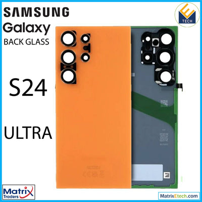 Samsung Galaxy S24 Ultra Back Cover Glass With Camera Lens (Service Pack) - Matrix Traders