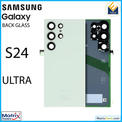 Samsung Galaxy S24 Ultra Back Cover Glass With Camera Lens (Service Pack) - Matrix Traders