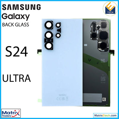 Samsung Galaxy S24 Ultra Back Cover Glass With Camera Lens (Service Pack) - Matrix Traders