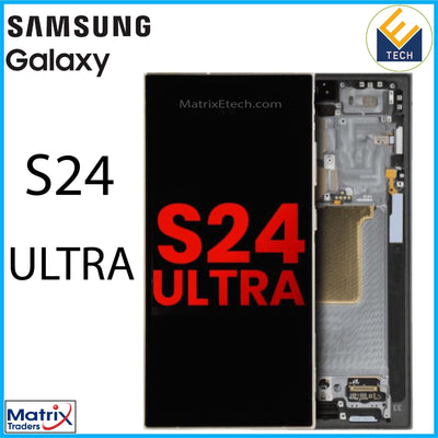 Samsung Galaxy S24 Ultra OLED Assembly With Frame - Matrix Traders