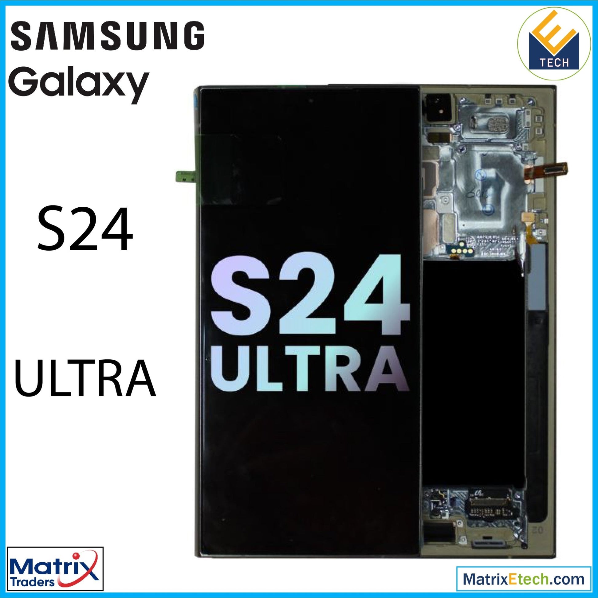 Samsung Galaxy S24 Ultra OLED Assembly With Frame (Service Pack) - Matrix Traders