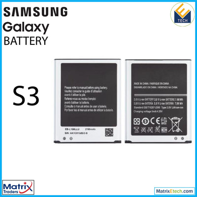 Samsung Galaxy S3 Replacement Battery (EB - L1G6LLUAZ) - Matrix Traders