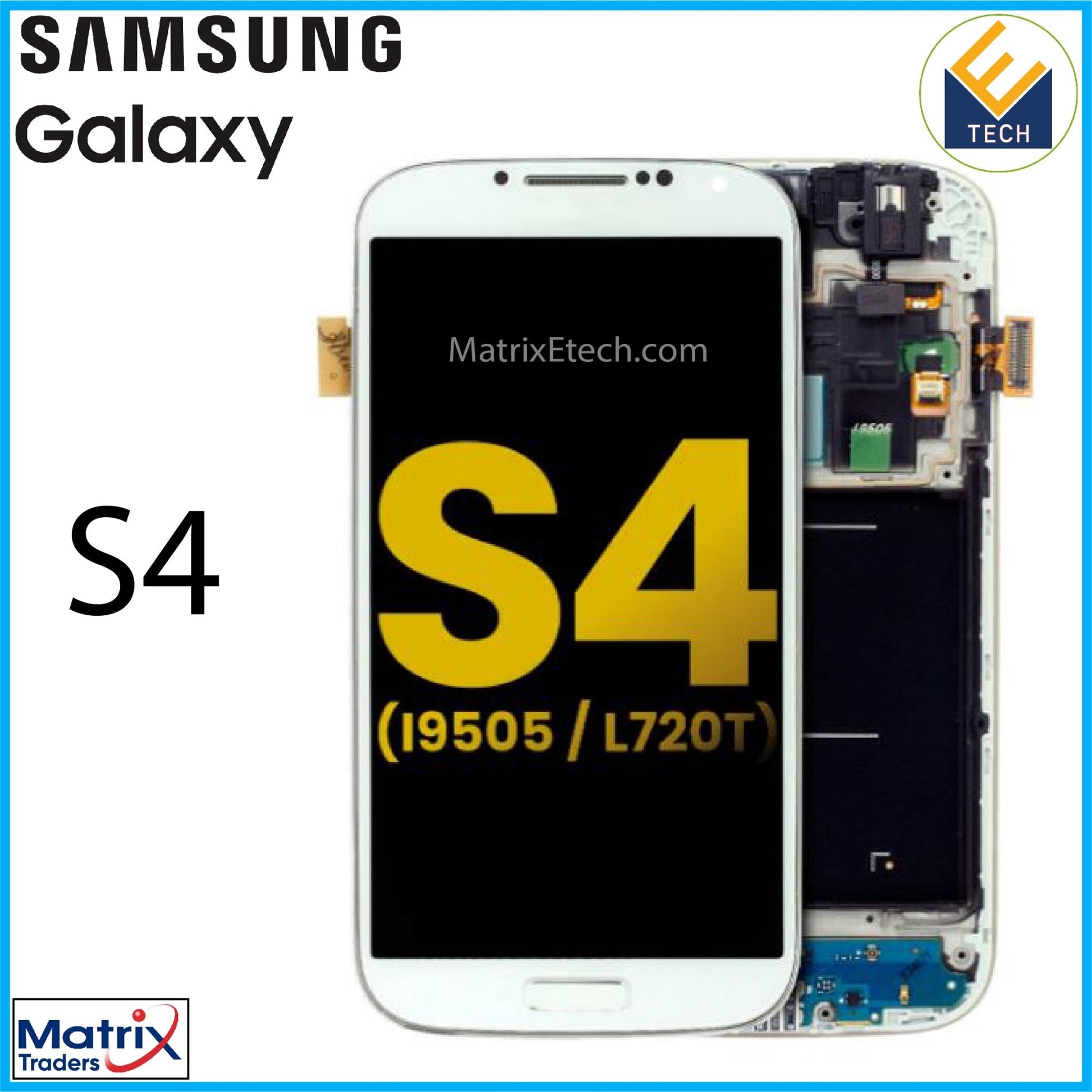 Samsung Galaxy S4 OLED Assembly With Frame (I545 L720 R970) (Verizon & Sprint) - Matrix Traders