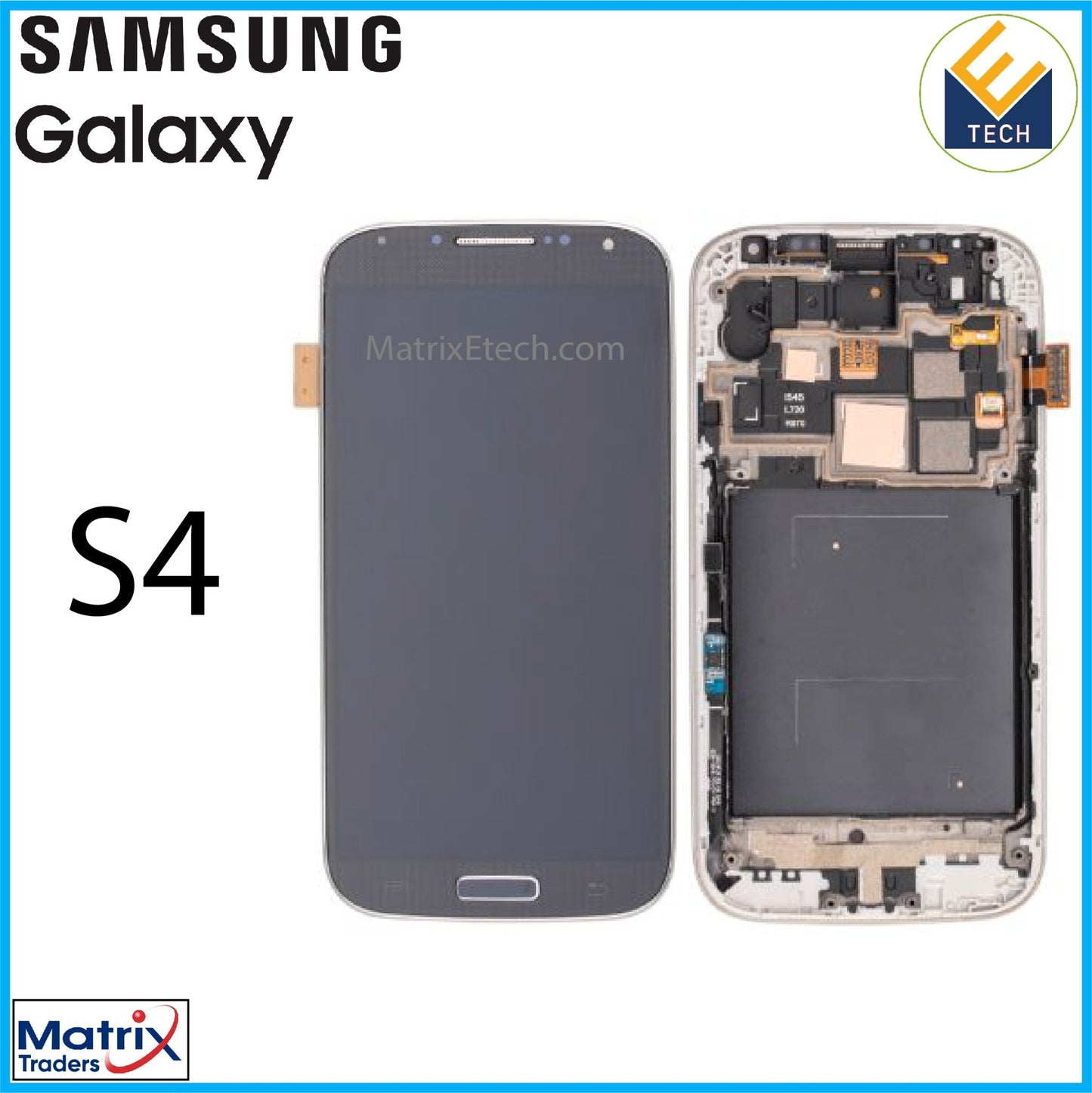 Samsung Galaxy S4 OLED Assembly With Frame (i545 L720 R970) (Verizon & Sprint) - Matrix Traders