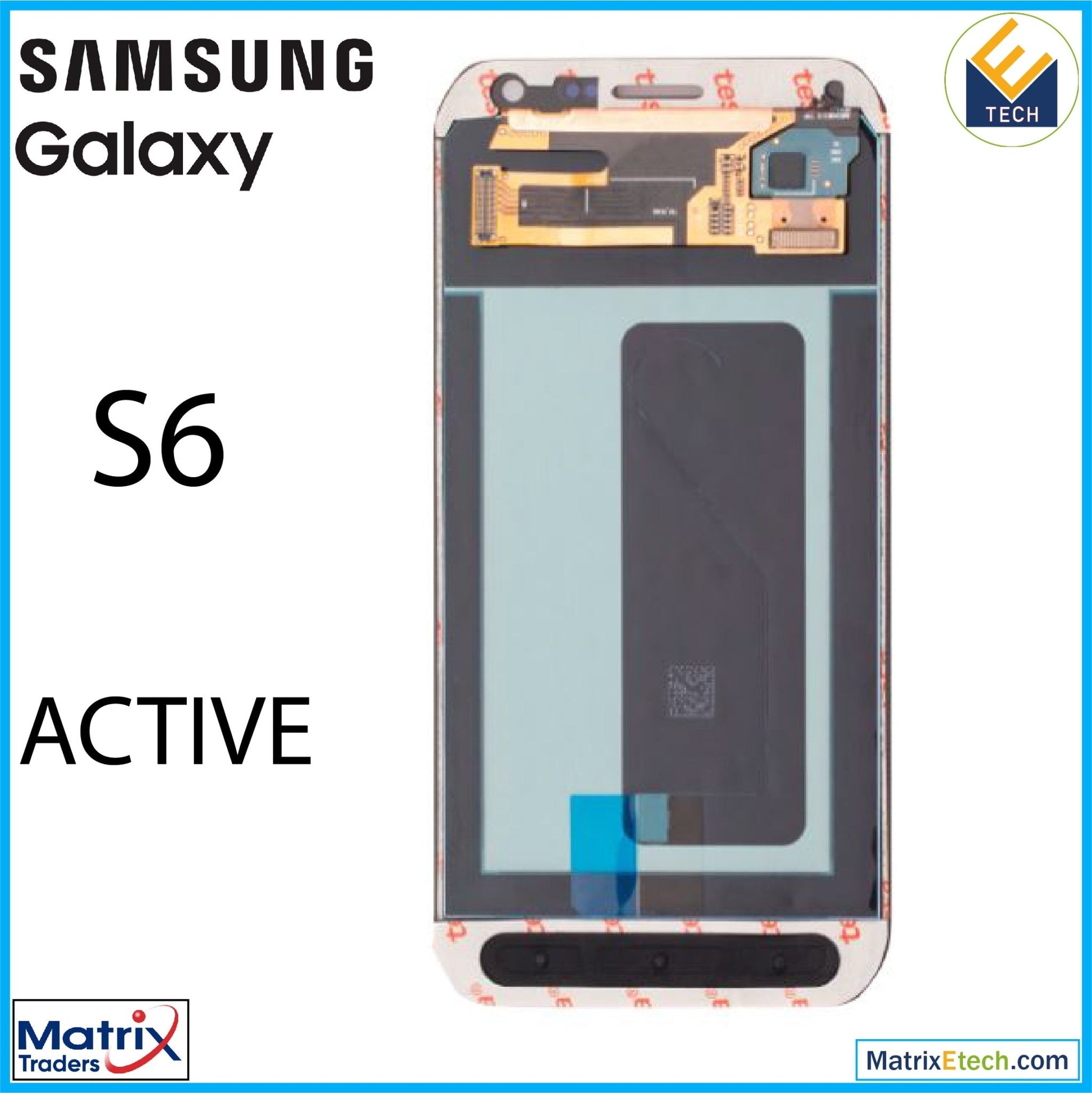 Samsung Galaxy S6 Active OLED Assembly Without Frame (Refurbished) - Matrix Traders