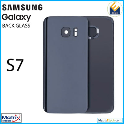 Samsung Galaxy S7 Back Cover Glass With Camera Lens (Aftermarket Plus) - Matrix Traders