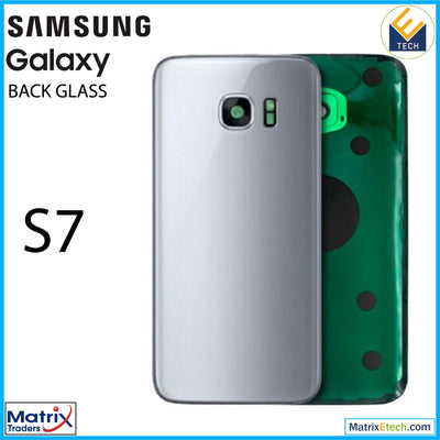 Samsung Galaxy S7 Back Cover Glass With Camera Lens (Aftermarket Plus) - Matrix Traders