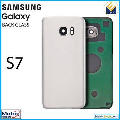 Samsung Galaxy S7 Back Cover Glass With Camera Lens (Aftermarket Plus) - Matrix Traders