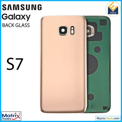 Samsung Galaxy S7 Back Cover Glass With Camera Lens (Aftermarket Plus) - Matrix Traders