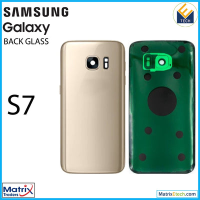 Samsung Galaxy S7 Back Cover Glass With Camera Lens (Pull Grade A) - Matrix Traders