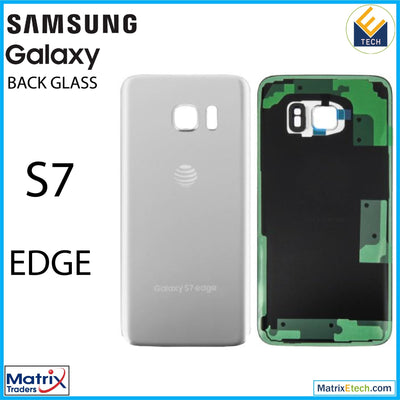 Samsung Galaxy S7 Edge Back Cover Glass (Pull Grade A) - Matrix Traders