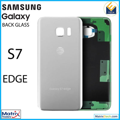 Samsung Galaxy S7 Edge Back Cover Glass (Pull Grade A) - Matrix Traders