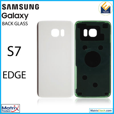 Samsung Galaxy S7 Edge Back Cover Glass (Pull Grade A) - Matrix Traders