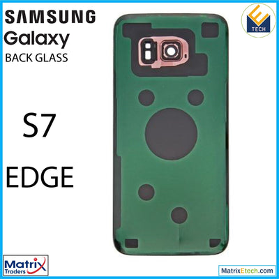 Samsung Galaxy S7 Edge Back Cover Glass With Camera Lens (Aftermarket Plus) - Matrix Traders