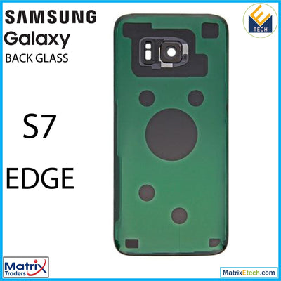 Samsung Galaxy S7 Edge Back Cover Glass With Camera Lens (Aftermarket Plus) - Matrix Traders